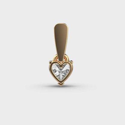 Classic Heart Solitaire Pendant (Without Chain)