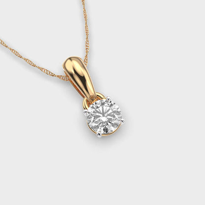 Radiant Droplet Solitaire Pendant (Without Chain)
