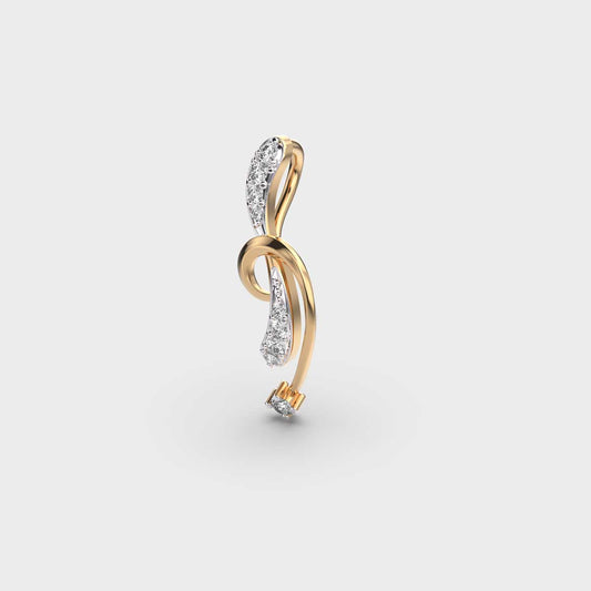 Glowtwist Diamond Encrusted Pendant (Without Chain)