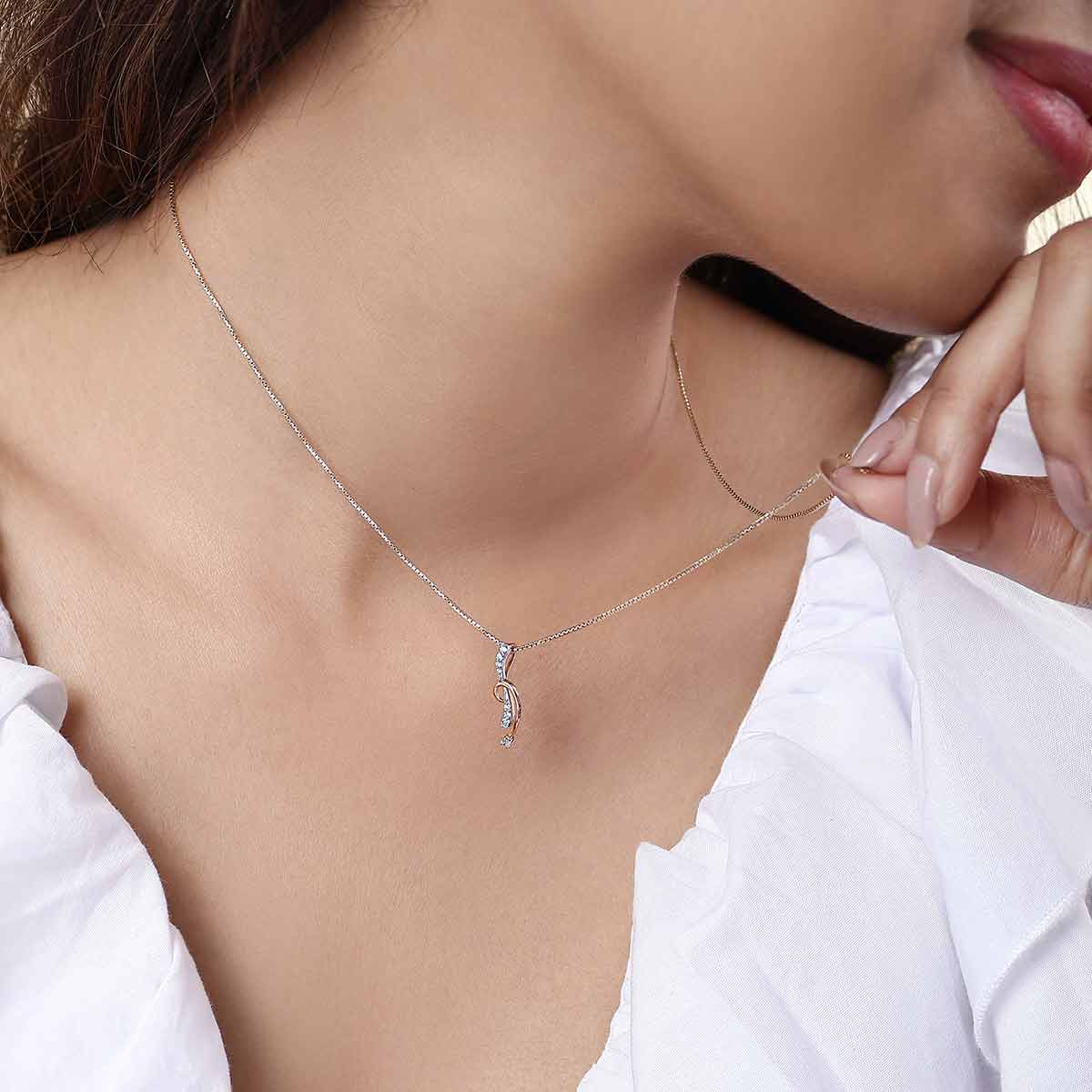 glowtwist diamond encrusted pendant (without chain)