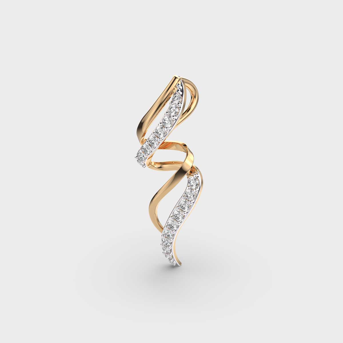 spinny twirl lovely diamond pendant (without chain)