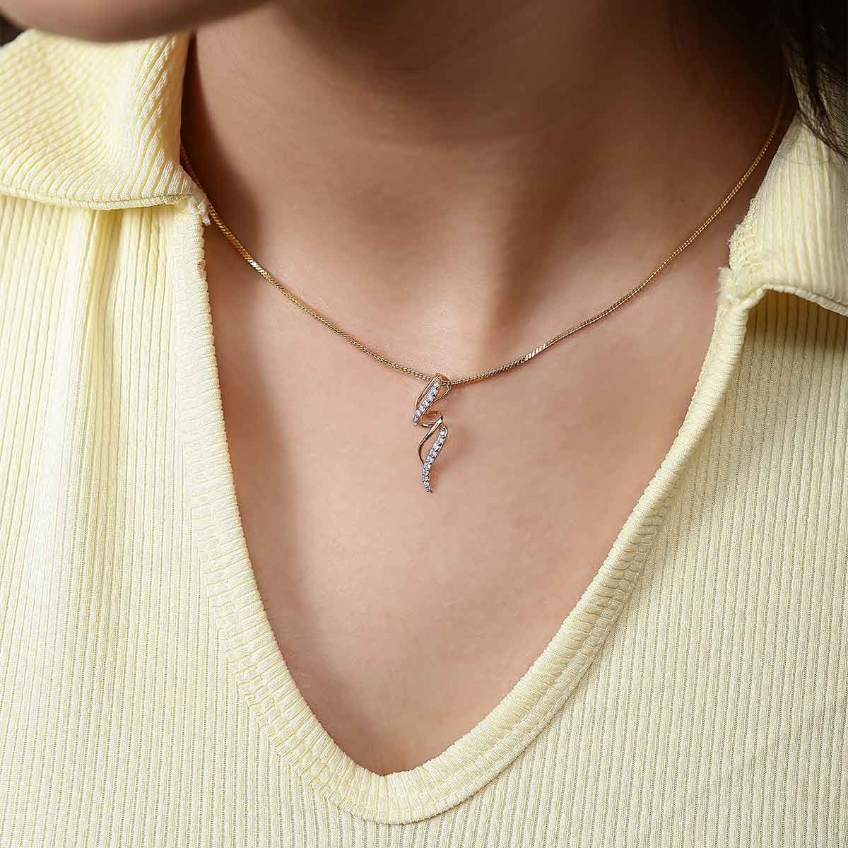 spinny twirl lovely diamond pendant (without chain)