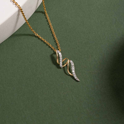 Spinny Twirl Lovely Diamond Pendant (Without Chain)