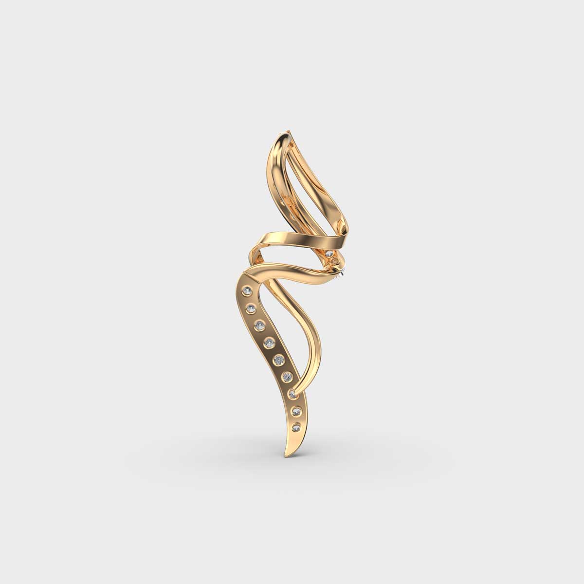 spinny twirl lovely diamond pendant (without chain)