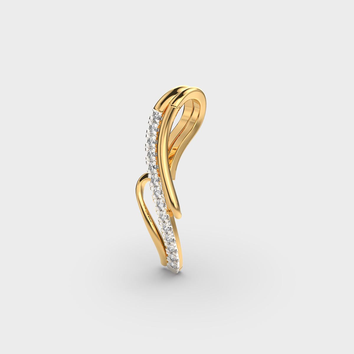 Twirl Diamond Pendant (Without Chain)