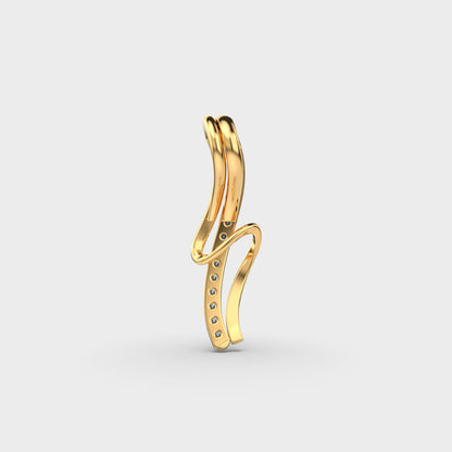 Twirl Diamond Pendant (Without Chain)