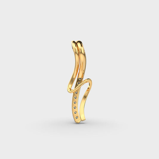 Twirl Diamond Pendant (Without Chain)