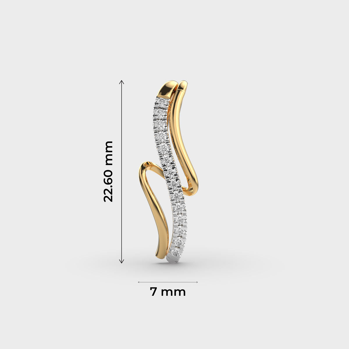 twirl diamond pendant (without chain)