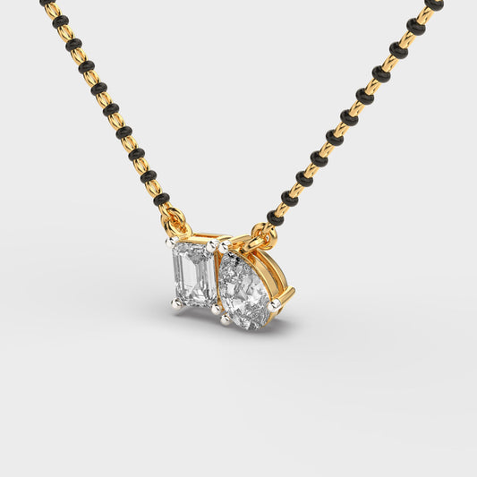 Axisglow Geometric Diamond Pendant (With Chain)
