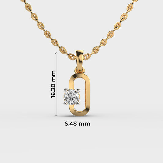 Coraline Link Diamond Pendant (Without Chain)