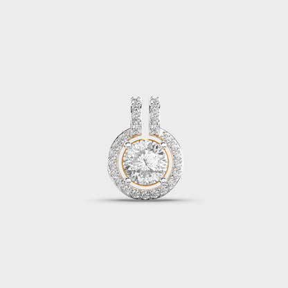 Classic Orbit Padma Cut Diamond Pendant (Without Chain)