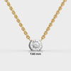 Minimalist Padma Cut Diamond Solitaire Pendant (With Chain)