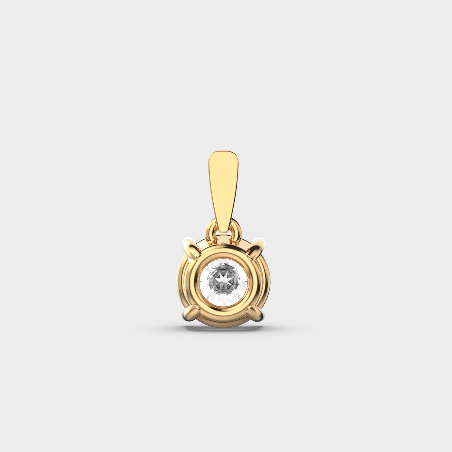 serenelle padma cut diamond solitaire pendant (without chain)