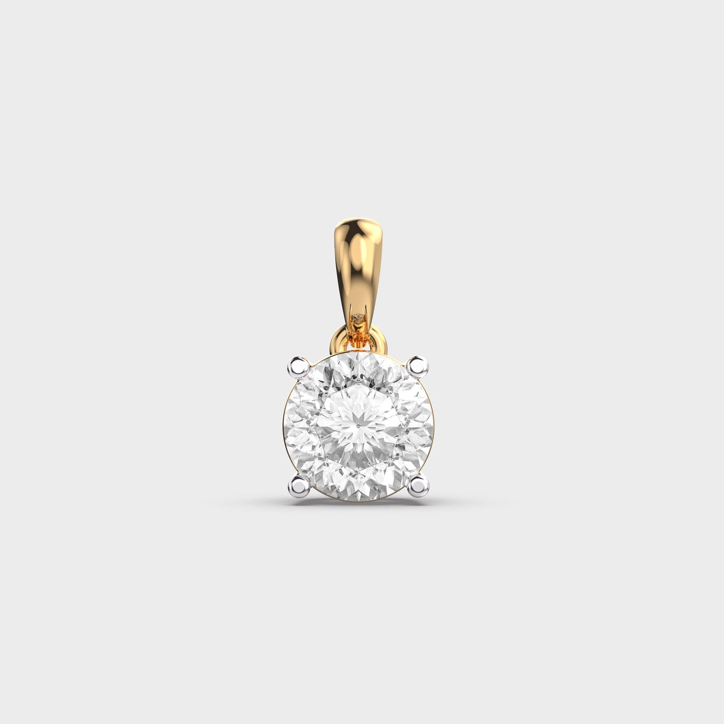 serenelle padma cut diamond solitaire pendant (without chain)