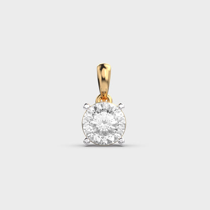 Serenelle Padma Cut Diamond Solitaire Pendant (Without Chain)