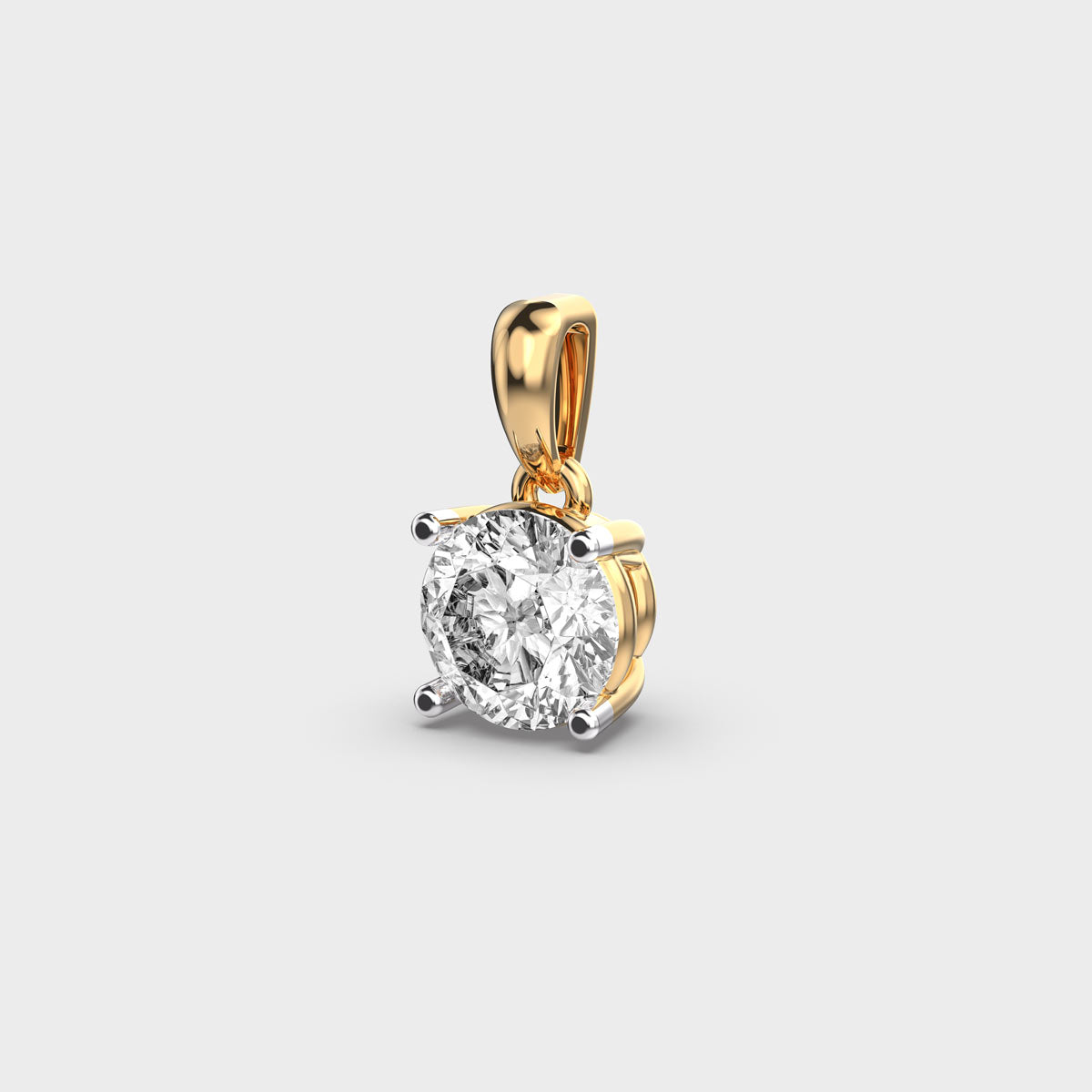 serenelle padma cut diamond solitaire pendant (without chain)