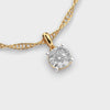 Serenelle Padma Cut Diamond Solitaire Pendant (Without Chain)