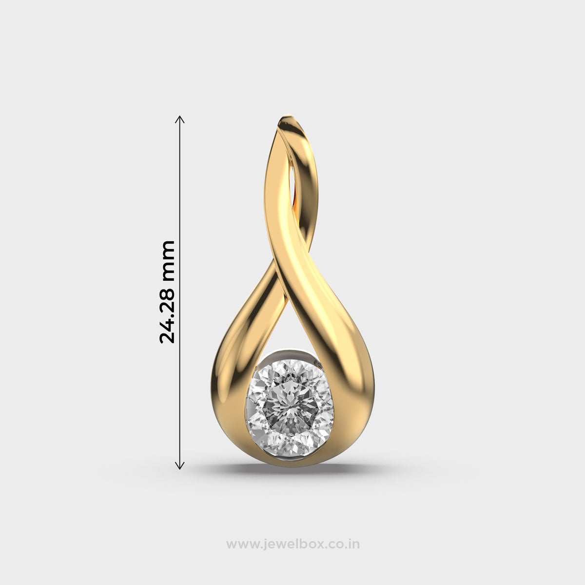 classic orbit padma cut diamond pendant (without chain)