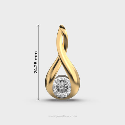 Classic Orbit Padma Cut Diamond Pendant (Without Chain)