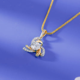 The Winter Flower Diamond Pendant (Without Chain)