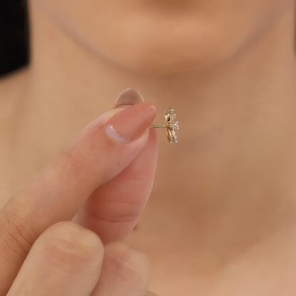 Gold Glossary Diamond Stud