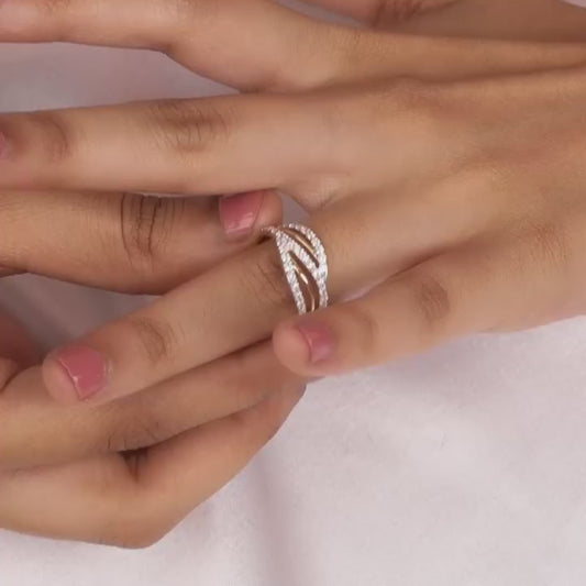 Gold Heartfelt Emotions Diamond Ring