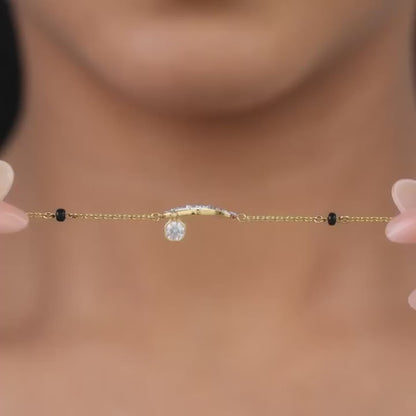 Gold Nitya Diamond Mangalsutra Bracelet