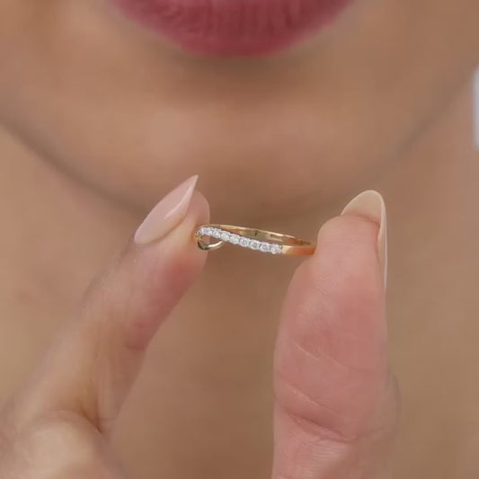 Gold Divine Grace Diamond Ring